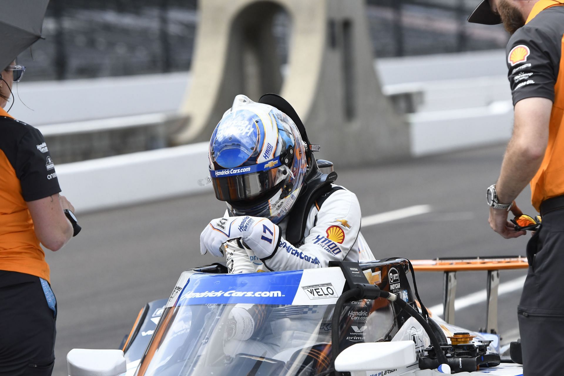 Kyle Larson at Indianapolis Motor Speedway for the 109th running of the Indy 500 (Getty Images)